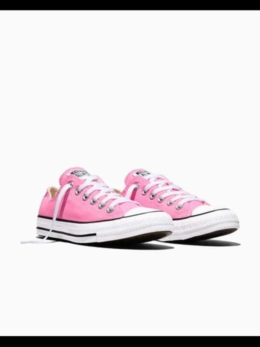 Classic Converse All Star Low-Top Pink Canvas Sneakers for Women